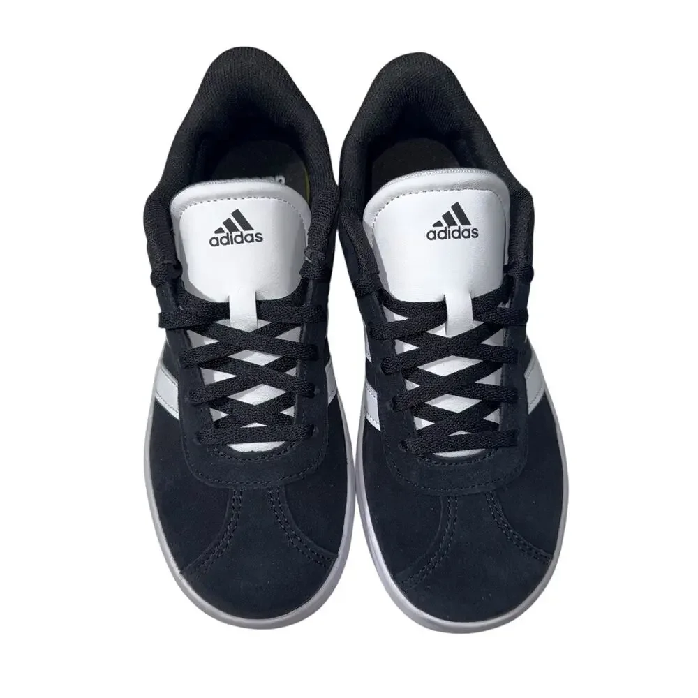 ADIDAS Black Unisex Sportswear 859 VL Court 3.0 Shoes Kids SZ/3